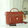 2025 Nueva Bolsa de Cuero Curtido Vegetal Bolso Cruzado Boston Bolso de Mano para Mujer Estilo Western Pequeño Bolso Cuadrado para Hombro Axila