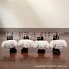 Fundas para Patas de Silla Kuromi Lana Tejida Silenciosas Antideslizantes Resistentes al Desgaste Engrosadas Tipo Universal para Patas de Mesa y Silla