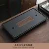 Bandeja de té de piedra negra imitación, juego de té integrado totalmente automático, uso doméstico, adecuado para té kung fu, compatible con placas de inducción, mesa de té grande para sala de estar, material natural