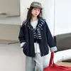 Abrigo para Niñas Nuevo Estilo Otoño 2026 Moda Top de Primavera y Otoño para Niños Chal para Niñas Mayores Cortavientos de Otoño de Moda
