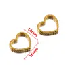 2 Colgantes de Anillo de Acero Inoxidable 304 con Corazón Hueco de Múltiples Estilos, Joyería y Accesorios de Ropa DIY Simples y Versátiles