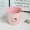 KT Gatinho Arte em Ferro Peculiar Fofo Porta-Canetas Dormitório Estudantil Organizador de Mesa Porta-Canetas para Pincéis de Maquiagem Ornamento Decorativo