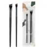 Pincel Delineador Sandyipin de Punta Angulada para Párpados y Aegyo-Sal, Pincel de Maquillaje para Cejas, Preciso y Fino, Fácil de Usar, Juego de Dos