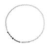 Collar con costuras de cálculos biliares negros para hombre y mujer, estilo oscuro, de moda, de acero de titanio, cuadrado, cadena de clavícula, diseño atractivo y de nicho.