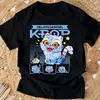Camiseta Kpop Cazador de Demonios Verano Nuevo Patrón de Tigre HD Camiseta Transpirable para Hombre y Mujer Cuello Redondo Casual Top Suave