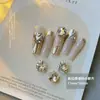 Arte de Unhas com Strass Empilhado na Cor Champagne de Seda, Produto Acabado com Strass Empilhado na Cor Café Maillard Deslumbrante para Outono e Inverno, Arte de Unhas com Bola de Strass Empilhado