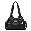 Bolso retro transfronterizo, bolso de motocicleta, nuevo bolso cruzado estilo europeo y americano, bolso de hombro, en stock, calidad Amazon, bolso de mujer