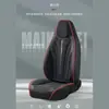 Cojín para asiento de coche deportivo con capucha, piel napa, tela transpirable, cojín universal para asiento de cuatro estaciones, cojín completo para asiento de coche, funda de asiento