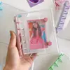 M5 Fresco Botón Doble Transparente PVC Suave Cubierta Clip Colorido Cuaderno de Hojas Sueltas Guka Álbum de Fotos Instantáneas Almacenamiento de Fotos