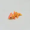 Pequeño Dragón Volador Impreso en 3D con Articulaciones Móviles, Ojos Simulados, Lindo Colgante de Dragón Volador, Regalo de Navidad, Halloween