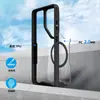 Aplicável à Capa de Celular Magnética Acrílica Transparente S26ultra S25PLUS Cobertura Total Simples Anti-Queda Capa Protetora A15