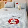 Toalla 100% algodón, colcha acolchada bordada, pieza única, sábana de cama 100% algodón, protector de cama para tatami, juego de tres piezas, apto para todas las estaciones