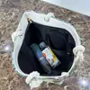 Nuevo Paño de Arena Bolsa de Flores de Seda Dorada Bolso de Hombro Bolso Tote de Gran Capacidad Bolsa de Lona Estilo Nacional Peonía Bolsa de Compras Portátil