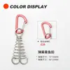 Hebilla de Aleación de Aluminio para Paracord para Exteriores Accesorios de Cordón para Toldo de Tienda Hebilla de Cuerda de Viento Hebilla de Cuerda con Apertura de Tres Ojos Hebilla Antideslizante Tamaño Pequeño