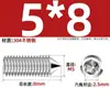 Tornillos de Máquina de Acero Inoxidable 304, Tornillos Prisioneros de Punta, Tornillos Prisioneros de Cabeza Hexagonal Din914
