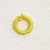 Anillo de correr del zodiaco Dragón de oro antiguo que conserva el color, cordón para teléfono móvil, pulsera, collar, giro a mano, Bodhi de diamante, accesorios diy Wenwan
