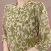 Ropa de Moda Caliente de Comercio Exterior Estilo Mamá, Nueva Camisa Elegante de Lujo Ligero Vintage de Verano para Mujer, Top Versátil Holgado Adelgazante de Media Manga
