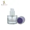 Frasco Dispensador Cosmético Tipo Bomba de Fundo Grosso Redondo Reto Novo Estilo 30ml para Base Líquida, Frasco Vazio 30ml para Produto de Skincare