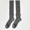 Calcetines adelgazantes para pantorrillas de mujer, verano, malla fina, huecos, estampado oscuro, puño de doble canalé, dulce estilo universitario, calcetines largos apilables