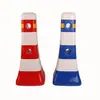 Postes de Isolamento Azuis e Brancos, Postes em Forma de Cogumelo Vermelhos e Brancos, Barreiras de Água Refletivas, Baldes Anticolisão, Guard-rails, Divisores de Tráfego Reflectivos de Avisos de Plástico