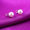 Venta al por mayor de fábrica Clip U Perla pequeño arete de hebilla para la oreja para mujer sin aretes para agujero en la oreja indoloro clip para la oreja plateado aretes joyería pequeña mercancía