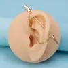 Perforación de Oreja con Palanca Nueva Simple Transfronteriza Moda Pendientes de Cadena Personalizados Estilo Coreano Pendientes Frescos Mori