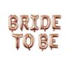 Globos de Papel de Aluminio con Letras Rose Gold para Novia Decoración de Ambiente para Despedida de Soltera Boda Macaron