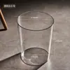 Cubo de basura para uso doméstico, Lujo ligero, Transparente, Gran capacidad, Cesta grande simple para papel higiénico, Nuevo modelo 2025, Contenedor de almacenamiento de alto valor