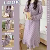 Dongdaemun Verano Nuevo Estilo Japonés Chica Suave Camisón Chica Linda Estilo ins Floral Delgado Ropa de Casa Camisón de Moda