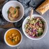 Tazón creativo de cerámica blanca pura vajilla LOGO hilo tazón para sopa ramen tazón para ensalada de frutas suministros para hotel occidental mayoreo