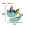Broche de Pokémon, insignia de metal de Pokémon, lindo dibujo animado de Pokémon, periférico de anime