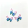 Mariposa de Doble Capa de 2 cm con Diamante, Mariposa de Malla de Tul Estéreo de Doble Capa para Decoración DIY de Uñas, Belleza Facial.