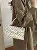 Bolso Casual Simple Nuevo de Otoño con Estampado y Lunares Elegante Moderno de Hombro Cruzado de Mano Pequeño Cuadrado para Mujer