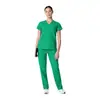 Traje de uniforme elástico ajustado con logo personalizado más vendido de TEMU para especialistas en dermatología, profesionales médicos y clínicas de dermatología, adecuado para uso médico transfronterizo