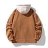 Chaqueta de Traje de Béisbol de Pana Chaqueta para Hombre Otoño e Invierno Suelta con Forro Polar Gruesa Casual con Solapa para Hombre