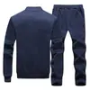 Traje de Dos Piezas de Moda para Hombre Primavera y Otoño Cardigan Casual Traje Deportivo Completo Adolescente Top Pantalones