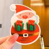 Nuevos clips para orejas de Navidad para niños, lindo diseño de reno y alce, aretes versátiles para niñas sin perforaciones, aretes de dibujos animados.