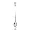 Cuchara de acero inoxidable, cuchara de café de diamante de cristal, cuchara para mezclar de mango largo, tenedor para fruta, cuchara de postre, tenedor para cóctel, cuchara para hielo