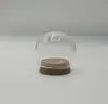 Micro Paisaje Transparente Flor Eterna Cubierta de Vidrio Corcho Cubierta para Pastel Polvo Creativo diy Niños Hecho a Mano Juego Padre-Hijo