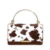 Bolso de Mano Estilo Hong Kong de Moda con Patrón de Vaca para Mujer 2025 Nuevo Moda Simple Bolso Bandolera de Un Solo Hombro Trendy Bolso Cuadrado Pequeño