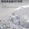 Botella de Plástico Cuadrada de Hombro Plano de 200 ml para Gel de Ducha y Loción Corporal, Botella Transparente de PET para Loción, Botella con Empaque Personalizado para Cuidado de la Piel