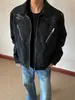 2026 Moda Diária para o Trabalho Estilo Americano Jaqueta Masculina para Uso Externo Streetwear Juvenil Casaco de Couro PU