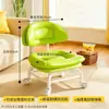 Taburete giratorio con ruedas, taburete bajo con ruedas, taburete para cambiarse los zapatos en casa, taburete apto para niños con ruedas, silla silenciosa con respaldo