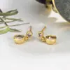 Brincos Redondos de Diamante Geométricos Pequenos, Fofos e Doces de Novo Estilo, Brincos de Zircônia Femininos Versáteis para o Dia a Dia