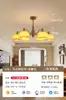 Candelabro Vintage de Lirio del Valle para Sala de Estar, Lámpara Americana de Mediados de Siglo para Dormitorio con Luz y Sombra y Focos, Lámpara de Proyección para Comedor casagd