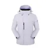 Chaqueta de Trekking Tres en Uno para Otoño e Invierno con Forro Polar Set de Dos Piezas Engrosada Cortavientos Impermeable con Capucha Ropa para Montañismo al Aire Libre