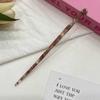Presilha de Cabelo de Resina Estampa de Leopardo, Presilha de Cabelo Simples Moderna para Mulheres, Presilha de Cabelo Versátil, Presilha de Cabelo Diária para Coque na Parte de Trás da Cabeça