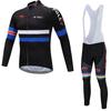 JIEPOLLY roupa de ciclismo traje de manga comprida almofada de silicone bicicleta masculina e feminina secagem rápida roupas para atividades ao ar livre