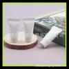 Tubo com tampa de rosca de 5ml para amostra de limpador facial, tubo para creme para as mãos de 5g, tubo branco para shampoo engarrafado