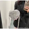 Bolso de Motocicleta Corazón de Durazno de Diseño Nicho de Moda para Mujer 2025 Nuevo Bolso de Hombro de Moda Color Sólido Correa Ancha para el Hombro Bolso Cruzado